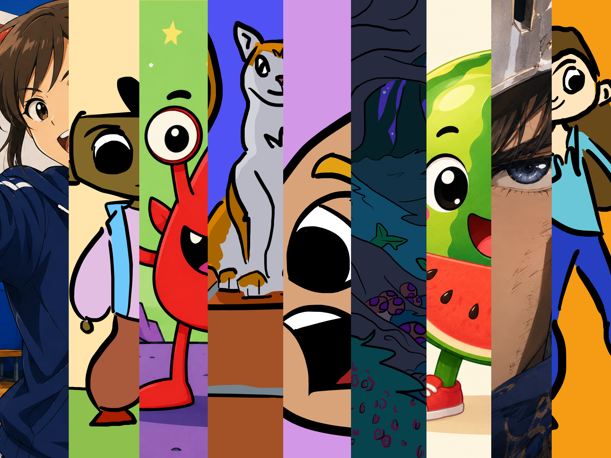 2-Socks animators and editors at work on a character brand project